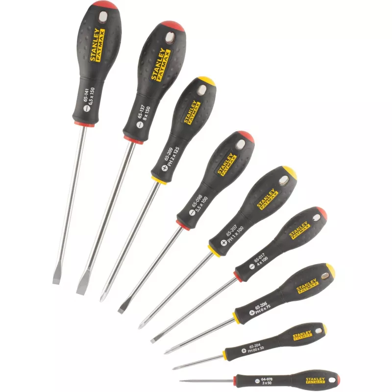 Atsuktuvų rinkinys STANLEY FATMAX FMHT65439-0 – tiesūs atsuktuvai, įvairūs dydžiai