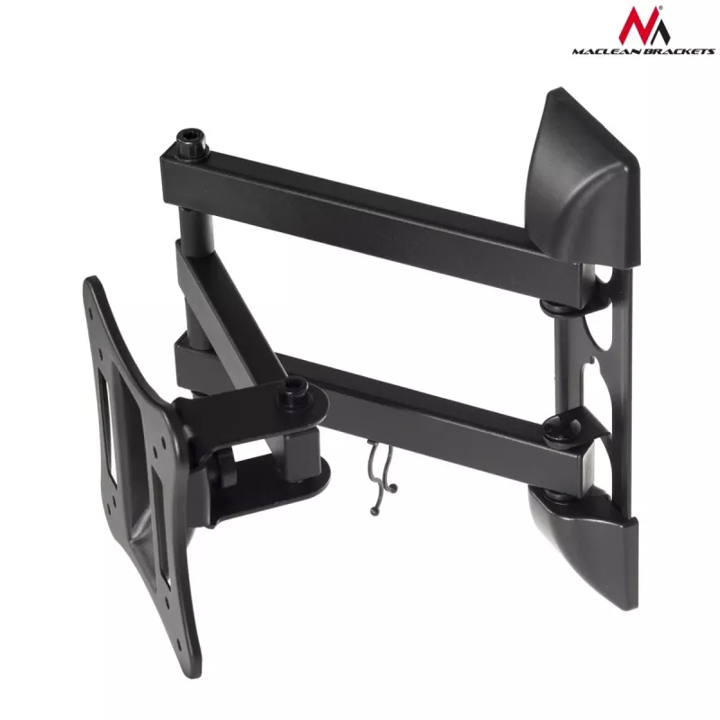 Sieninis TV/monitoriaus laikiklis MACLEAN MC-719, iki 68,6 cm (27 colių), 15 kg, VESA 100x100, juodas