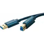 ClickTronic 3m USB3.0 A - B m/m 3m USB A USB B mėlynas USB kabelis (70093)
