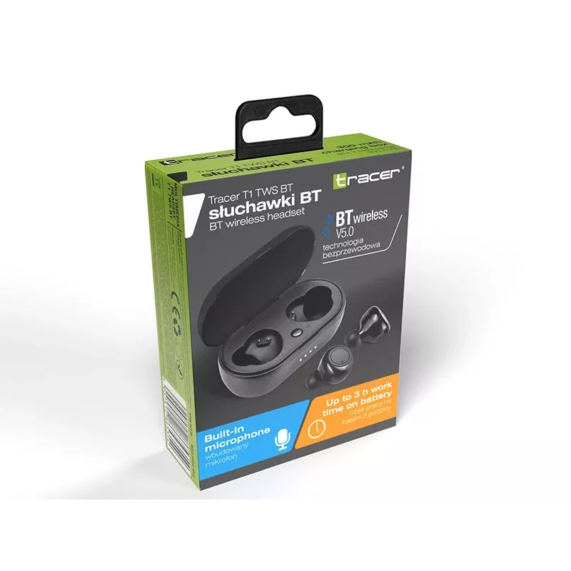 Ausinės Tracer TRASLU46648 belaidės Bluetooth 5.0 įrašomosios