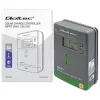 Qoltec saulės MPPT įkrovimo valdiklis su temperatūros jutikliu 20A 12V/24V LCD ekranas 2xUSB