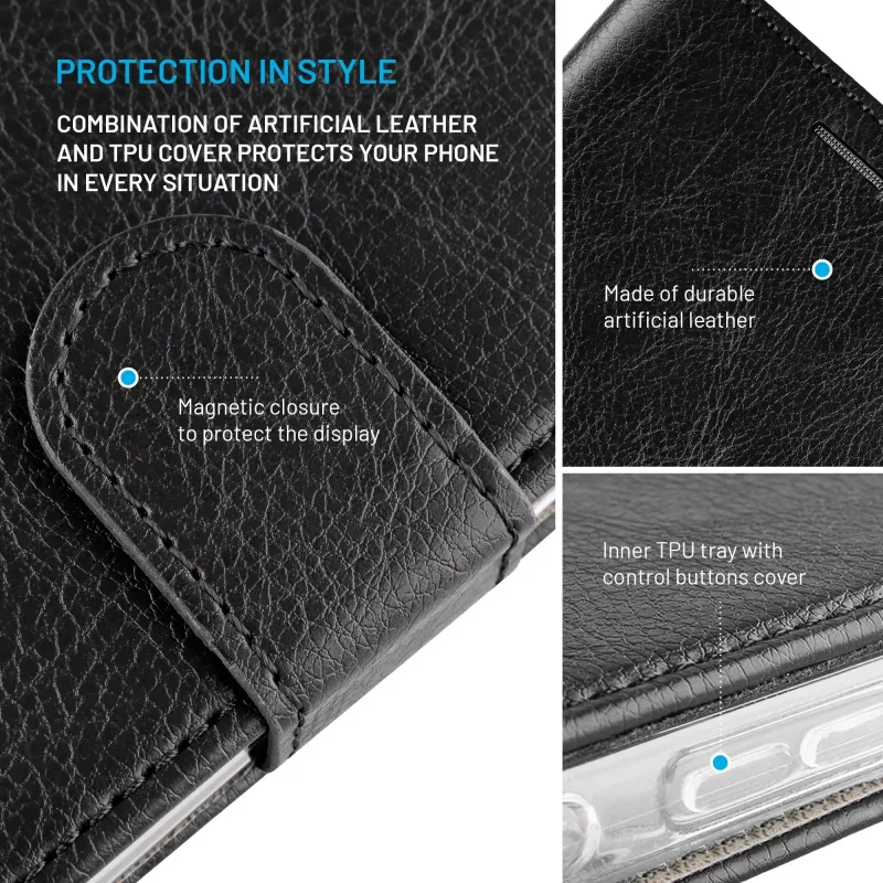 FIXED Opus dėklas Samsung Galaxy S26+, juodas | Fiksuotas nugarėlės dėklas