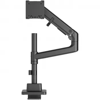 Monitoriaus laikiklis DIGITUS Vienas, spaustuvinis, 57 col. max, 27 kg, VESA 75x75–100x100, aukščio reguliavimas, pakreipimas -75° iki 75°, juodas