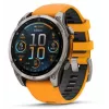 Garmin Fenix 8 3.56 cm (1.4 inch) AMOLED 51 mm skaitmeninis 454 x 454 pikseliai liečiamas ekranas Titanas Wi-Fi GPS