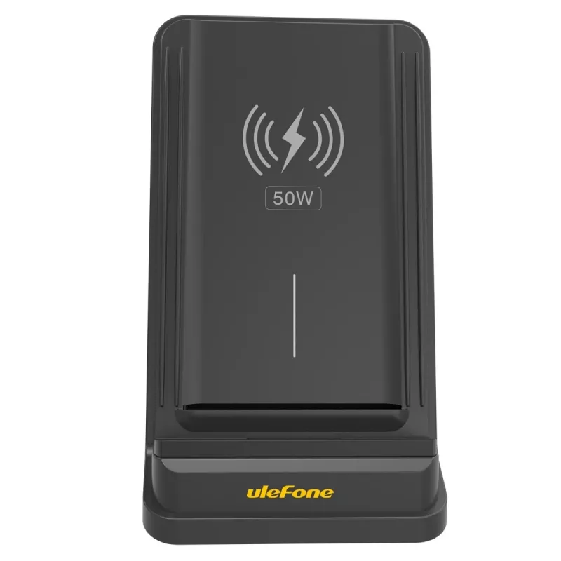 UleFone WCS01 belaidis greitasis kroviklis stovas 50W USB Type-C, juodas