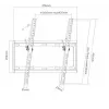 TV laikiklis SUNNE 32-55-ET 139,7 cm (55 colių) Juodas