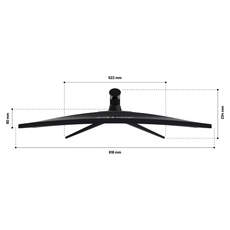 JAPANNEXT JN-IPS340UWQHD60C-C65W-HS 86,4 cm lenktas UWQHD monitorius