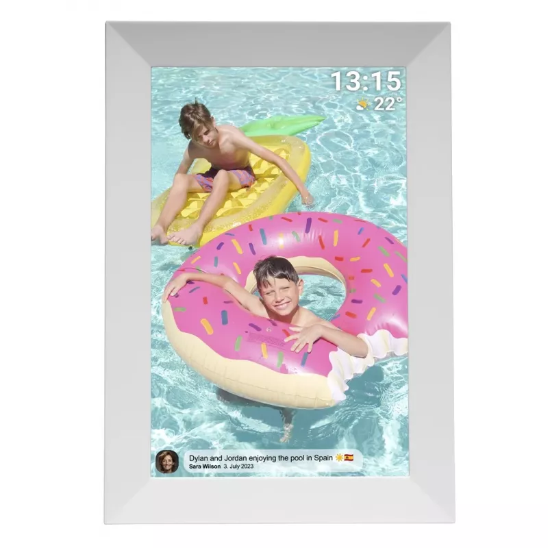 Skaitmeninis nuotraukų rėmelis Denver FRAMEO 10.1 inch 16GB baltas