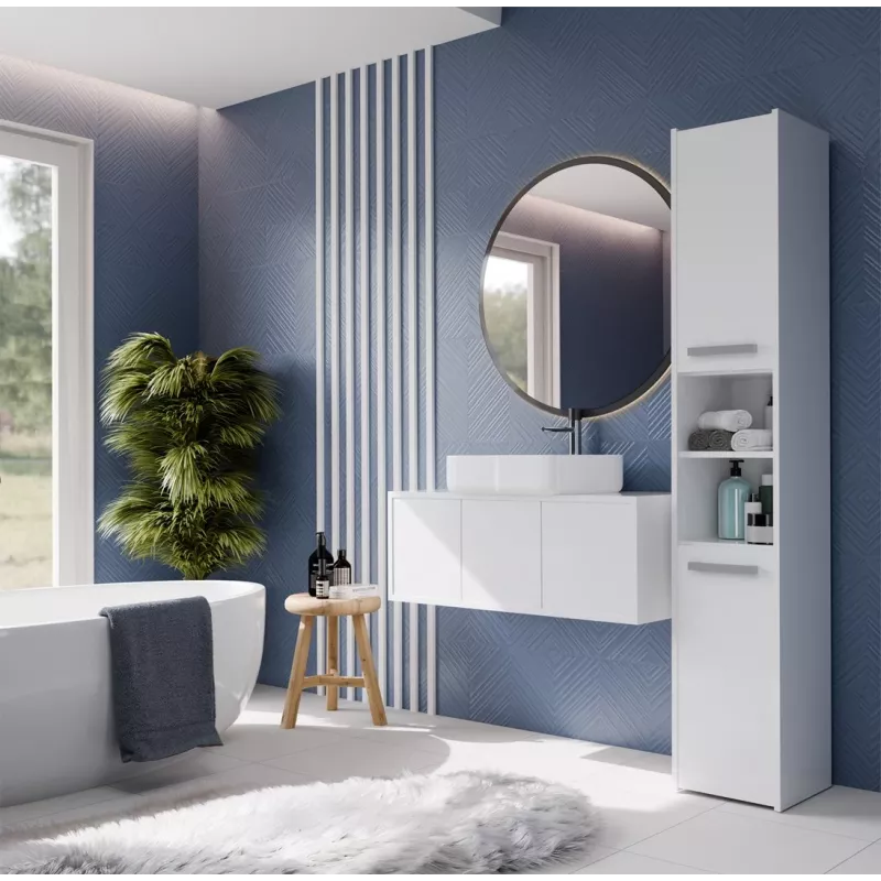 Topeshop S30 balta vonios spintelė Balta
