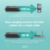 Digitus Gigabit Ethernet PoE+ injektorius 802.3at 30 W Juodas