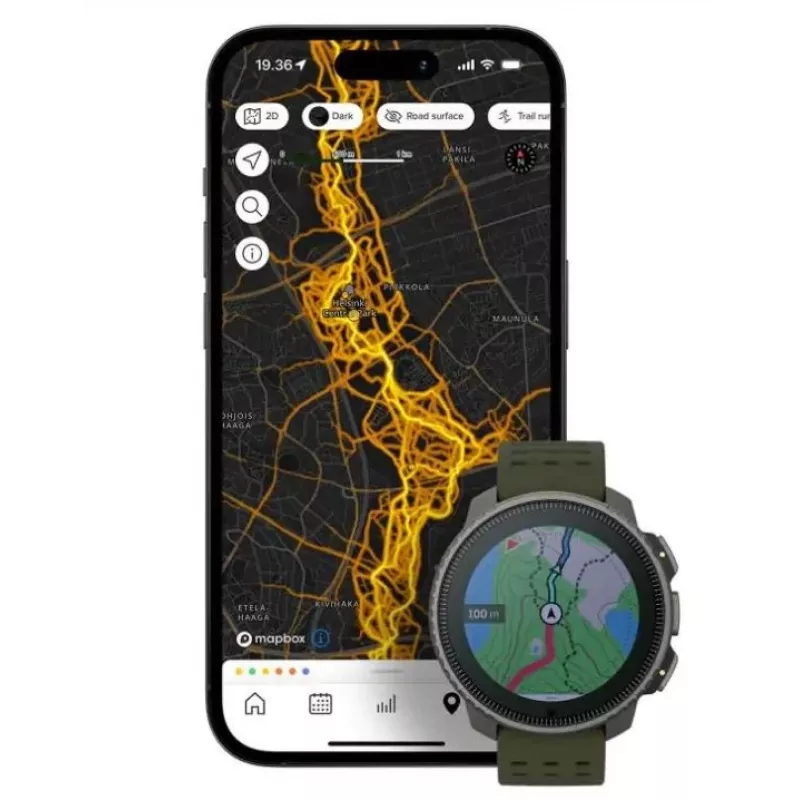Suunto Vertical 3.56 cm (1.4 colio) taškinės matricos 49 mm 280 x 280 pikselių jutiklinis ekranas juodas GPS (palydovas)