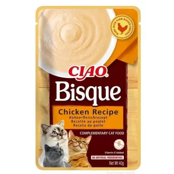 Šlapias kačių ėdalas Inaba Foods CIAO tiršta vištienos sriuba 40 g pakelis