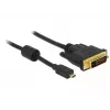 Adapteris vaizdo kabelis DeLOCK 83585 Micro-HDMI į DVI-D 1m
