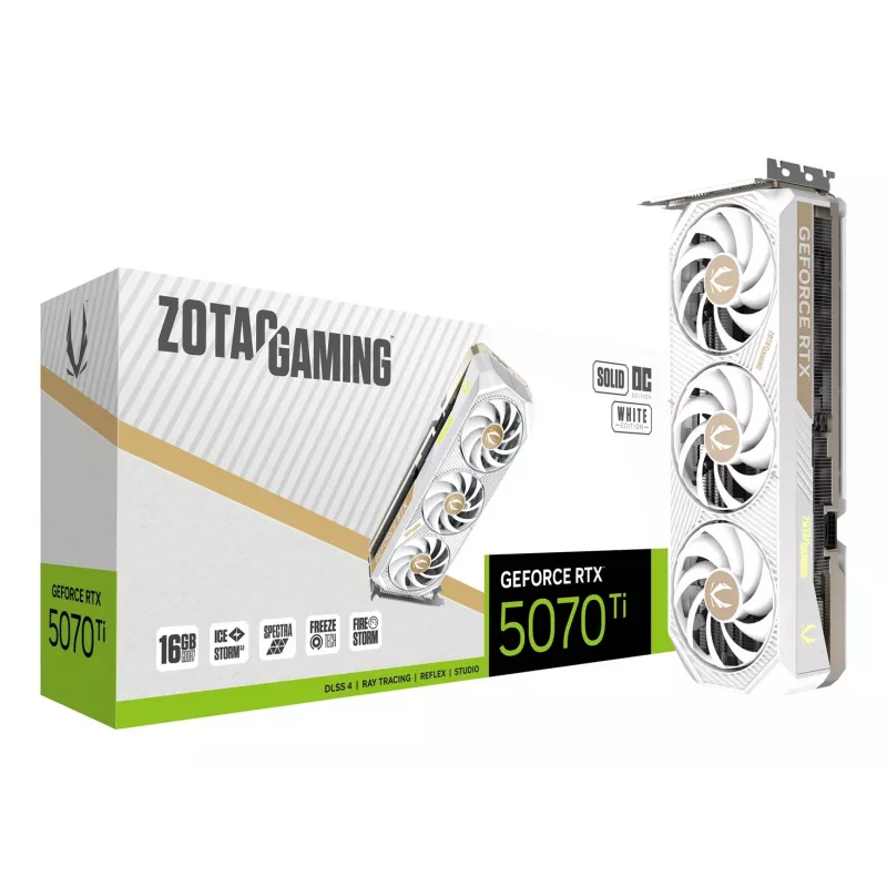 ZOTAC GAMING GeForce RTX 5070 Ti SOLID CORE OC 16GB GDDR7 vaizdo plokštė