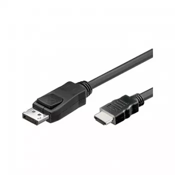 Good Connections HDMI 5m laidas, 5 m, HDMI, DisplayPort, Kištukas, Kištukas, Juodas