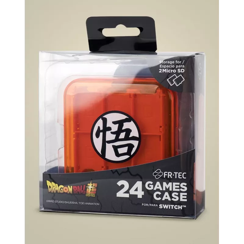Dėklas žaidimų kasetėms FR-TEC Dragon Ball Super Nintendo Switch oranžinis