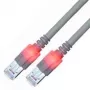 EasyLan saCon DualBoot LED-Patch laidas S/FTP Cat.6 5m Pilkas