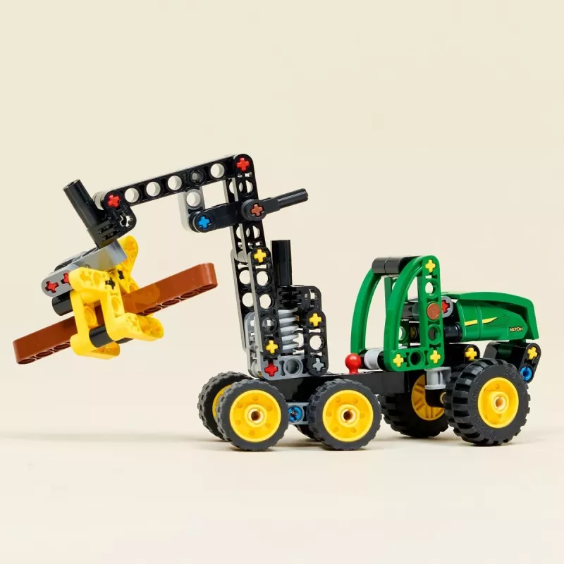 LEGO TECHNIC 42218 John Deere 1470H Ratų miško kombainas