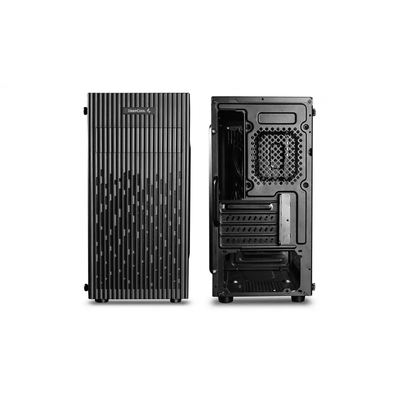PC korpusas DeepCool Matrexx 30 Mini Tower – Micro ATX, grūdintas stiklas, 3x3,5 colio / 2x2,5 colio vietos, GPU iki 25 cm