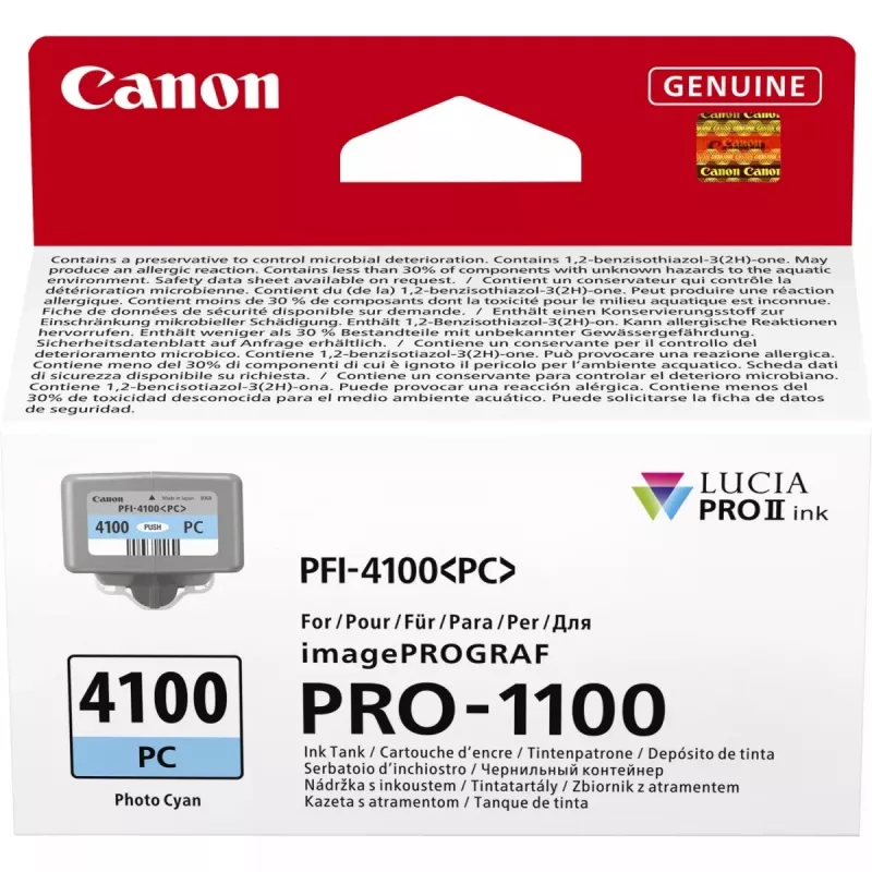 Canon LUCIA PRO II rašalo kasetė 1 vnt. Originalus standartinio našumo foto ciān