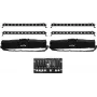 LED juostų rinkinys EUROLITE 4x LED BAR-12 QCL RGBW su 2 minkštais krepšiais ir valdikliu