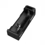 XTAR SC1 vieno lizdo USB-C įkroviklis Li-ion 18650 baterijoms, juodas