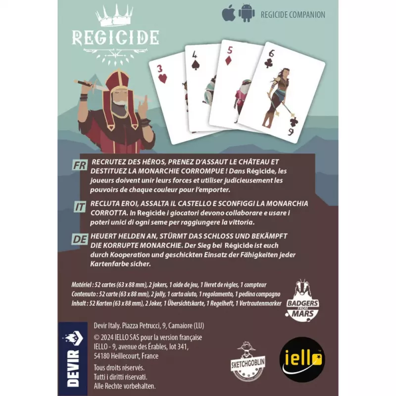 Regicide, Kortų Žaidimas