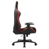 ONEX STC Alcantara L Series biuro/kompiuterinė kėdė su porankiais, AirSuede, juoda/raudona