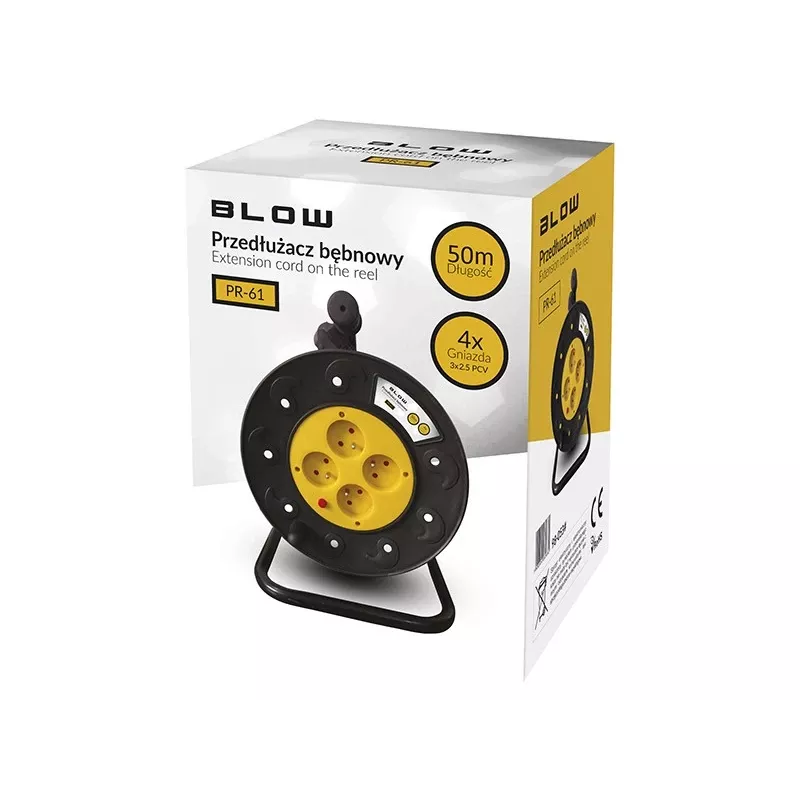 Kabelio būgnas su įžeminimu PSB-3X2.5-4G/50M 50 m