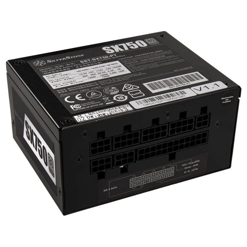 Maitinimo blokas SILVERSTONE SX750 Platinum 750W 80 Plus Platinum, SFX-L