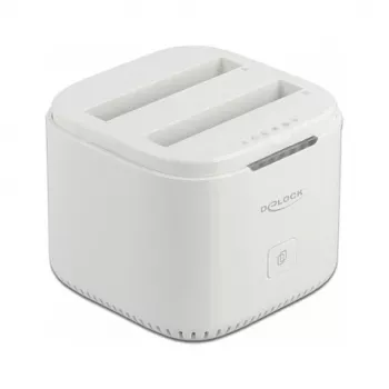 Docking stotelė DeLOCK USB Type-C 3.2, skirta 2 x 2,5 colio SATA HDD/SSD
