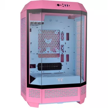 Thermaltake The Tower 300 Bubble Pink rožinis grūdintas stiklas - Midi/Mini bokštas - ATX