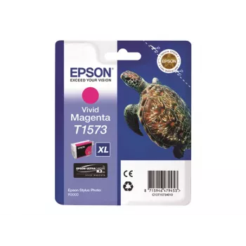 Kasetė Epson T1573 rausva (magenta)
