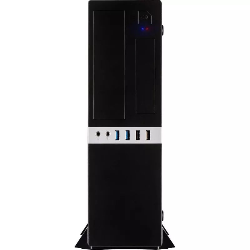 Korpusas Inter-Tech IT-503 - SFF - Mini-ATX - be maitinimo šaltinio (TFX12V) - matinė juoda - USB/Garsas (88881270)