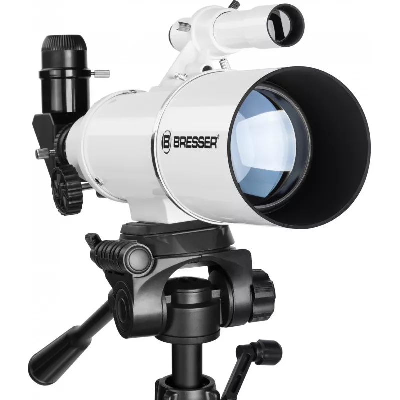 Teleskopas Bresser Optics CLASSIC 70/350 Refraktorius 140x Juodas, Baltas