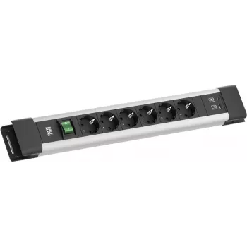 Bachmann CONNECTUS BM005920 ilgintuvas su 6 kištukiniais lizdais ir USB-A 22W, 2,0 m laidu