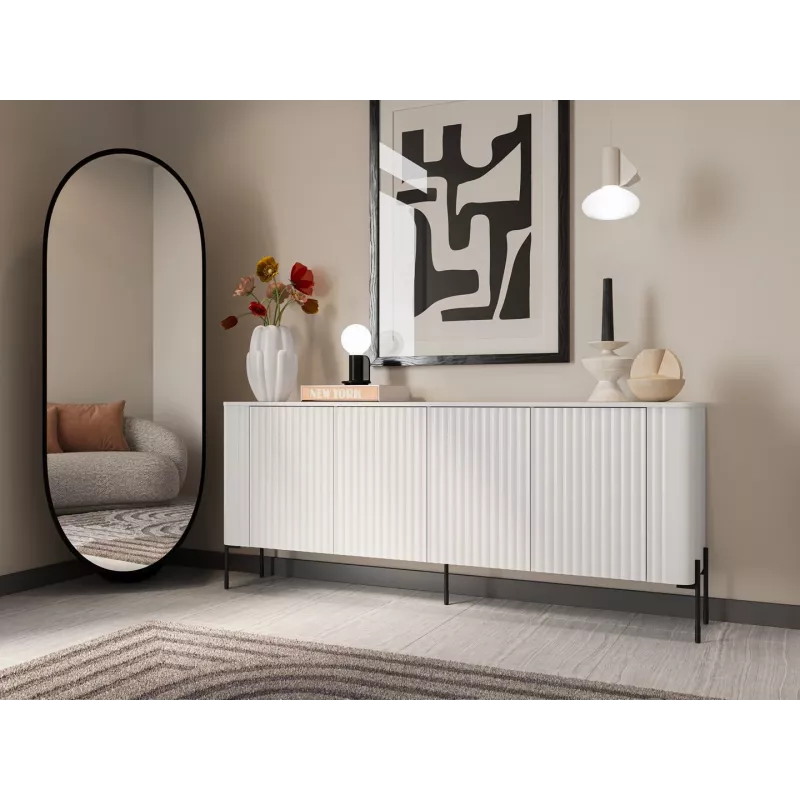 Komoda Cama VERA 190x40x80 cm matinė balta