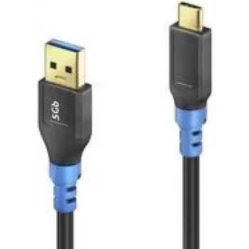 USB kabelis PureLink FI-U320-020 2m USB 3.2 Gen 1 USB A USB C juodas mėlynas