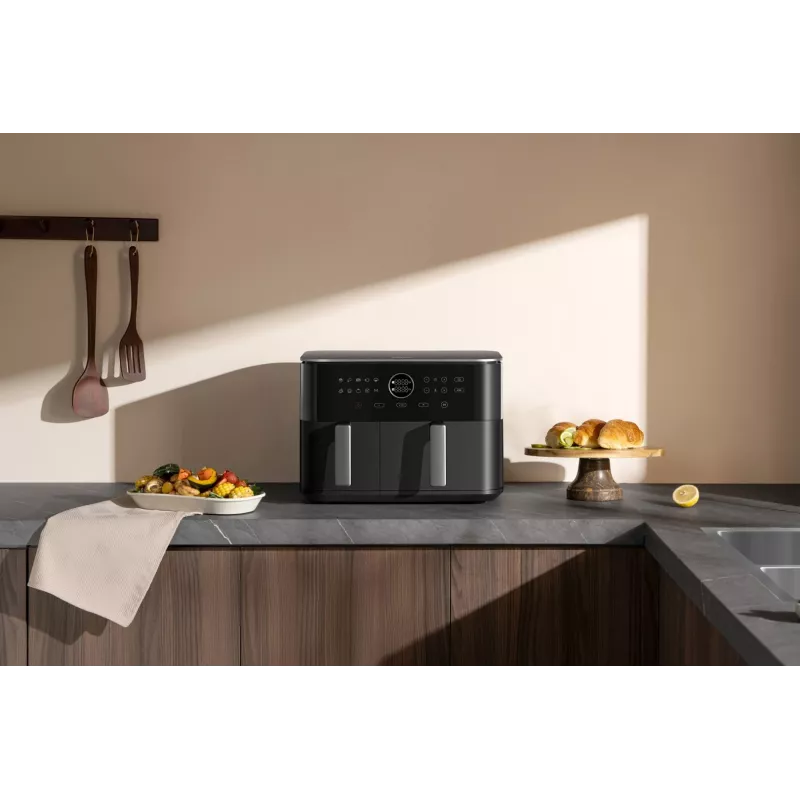 Xiaomi Dual Zone oro gruzdintuvė, 10 L, 2700 W, juoda