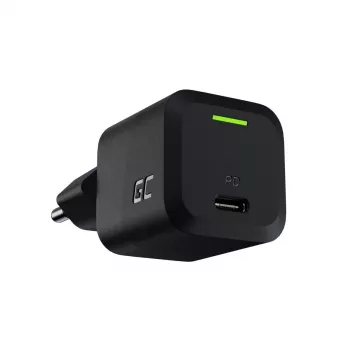 Mobiliojo įrenginio įkroviklis Green Cell CHARGC06, USB-C 33W, Quick Charge 3.0, AC 100–240V, juodas