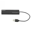 USB šakotuvas Tellur Basic 4 prievadų USB 2.0 – juodas, 4× USB-A