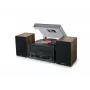 Namų audio midi sistema muse MT-120 MB — 20W RMS, 2 krypčių garsiakalbiai, AC 100–240V 50/60Hz, juoda/permatoma/mediena