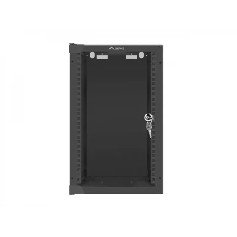 Sieninis stovas LANBERG WF10-2309-10B 9U, 469×280×310 mm, 10 colių gylis, juodos spalvos, IP20