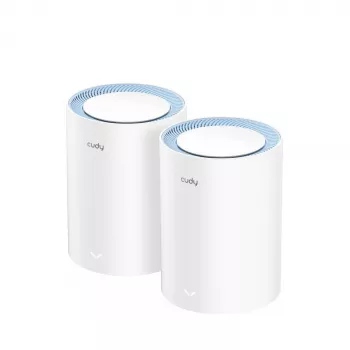 Cudy M1200 2 vnt. belaidžio ryšio tinklo sistema (AC1200, dviejų juostų Wi‑Fi 5, 300/867 Mbps, 1x LAN, iki 100 įrenginių)