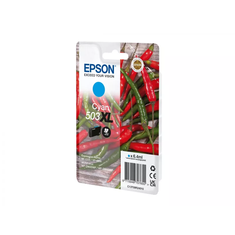 Originalus Epson 503XL rašalo kasetė (didelės talpos, žydra) 1 vnt.