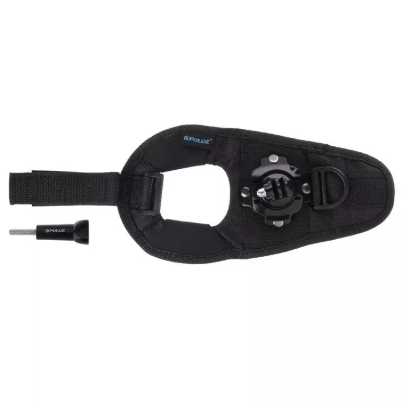 Puluz rankinis dirželis su laikikliu veiksmo kameroms 360° sukimas – suderinamas su GoPro HERO 7/6/5/4/3/2, SJCAM, Xiaomi
