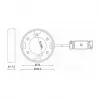 Apšvietimo priedas Delock 46019, baltas plastikinis sieninis laikiklis, 83.5×83.5×26.5 mm