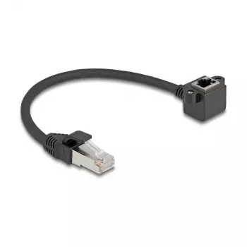 Tinklo kabelis DeLOCK 81040 RJ-45 Cat6 0,25 m Juoda