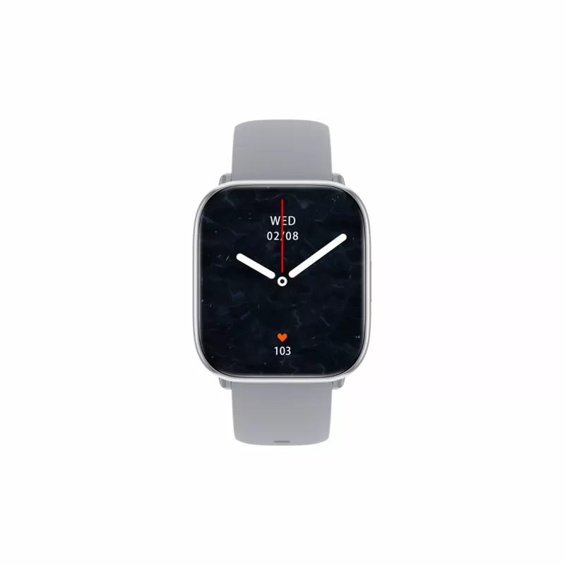 myPhone Watch Pastel išmanusis laikrodis, 4,45 cm (1,75 colio) AMOLED, 390 x 450 taškų, Bluetooth 5.3, atsparus vandeniui, sidabriškai pilkas