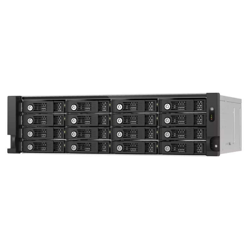 QNAP - TL-R1600PES-RP - Festplatten-Array - 16 Schächte (SATA-600 / SAS-3) SAS 12Gb/s (extern) Rack einbaufähig 2U